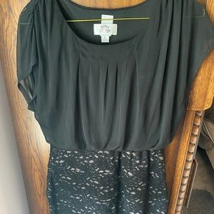 Womens Black Lace Dress